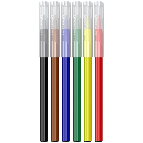 Фломастеры 06цв. BERLINGO "Замки" смываемые (WP00206)