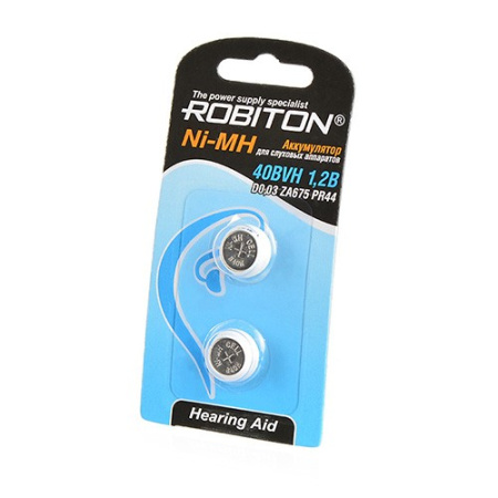 Аккумулятор Robiton 40BVH (PR44), упак 2 шт,. 1.2в, 40мАч
