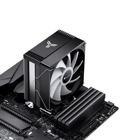 Кулер S115х/1200/1700/1851/AMx Jonsbo CR-1000 MAX V2 ARGB (230W/120mm/600-1500rpm/ARGB/6 тепл.трубок/черный)