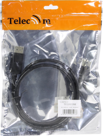 Кабель DisplayPort(m) - DisplayPort(m)  1.0м Telecom, v1.2,  4K@60Hz, черный, (CG712-1)