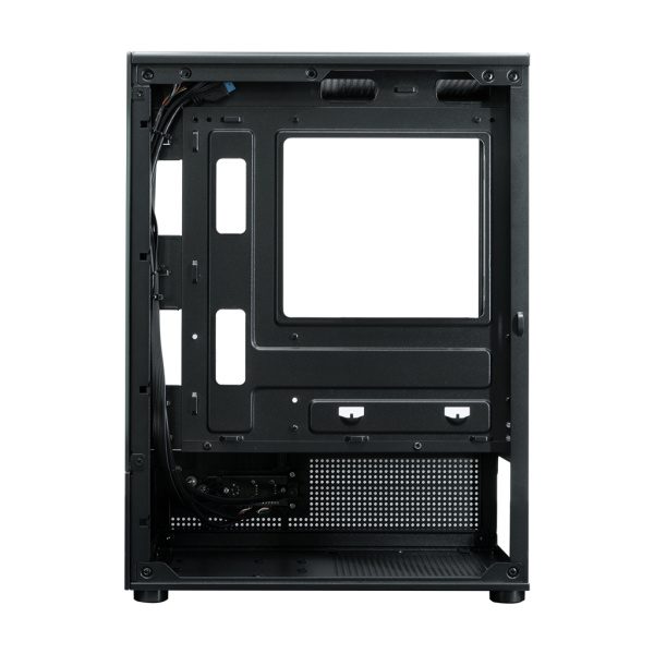 Корпус mATX Б_БП XASTRA Q300M 3ARGB-FM-C6 Black (USB3.0,Audio,черный,3х120мм ARGB,PWM FM fans/Argb+PWM HUB 6port"аквариум")[Q300M-3FM12A-C6]