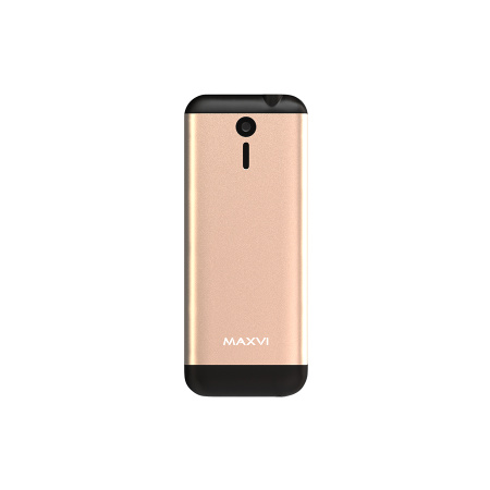 Сотовый Maxvi X10 Metallic gold 2sim/2.8"/320*240/microSD/0.3МП/Bt/1600мАч/моноблок