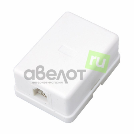 Розетка телефонная 1 х 6P4C накладная, RJ-12