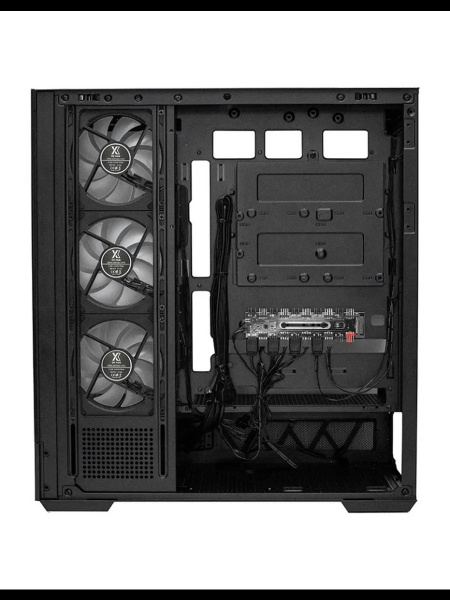 Корпус ATX Б_БП XASTRA Q700 7ARGB-C10-UC Black(USB3.0,Audio,черный,7х120мм ARGB,ARGB+PWM HUB 10port,TypeC,CPU Cooler до 172мм, VGA до 420мм,"аквариум"
