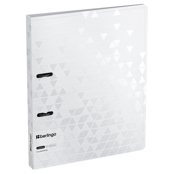 Папка 2 кольца BERLINGO "DoubleWhite", 24мм, 1000мкм, белая (RB4_2D397)