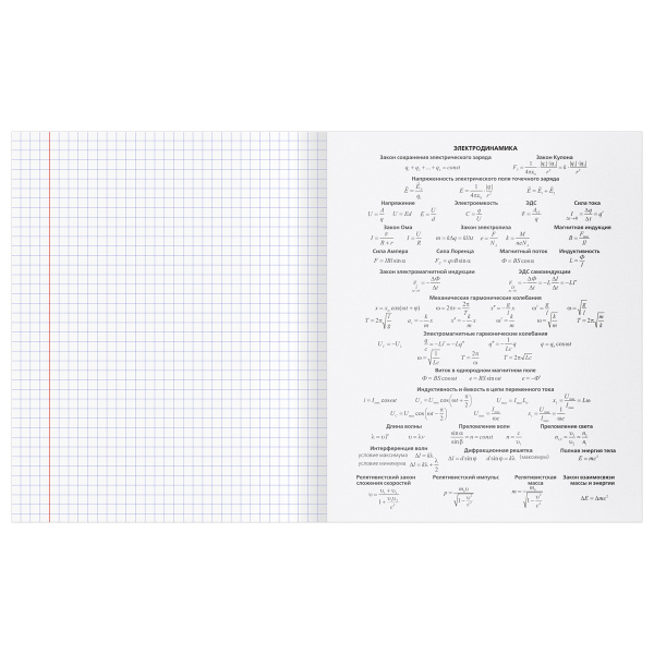 Тетрадь предметная 48л. "Перфокарта" - Физика BG ТПск48_пл 63804