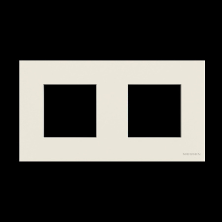 Рамка 2-м 4мод. Zenit бел. ABB 2CLA227200N1101