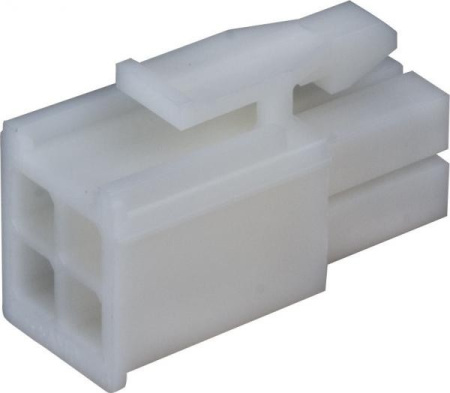 Разъем штыревой P4.2мм MF  2* 2pin, гнездо на кабель, MF-2x2F аналог Molex Mini-Fit 5557