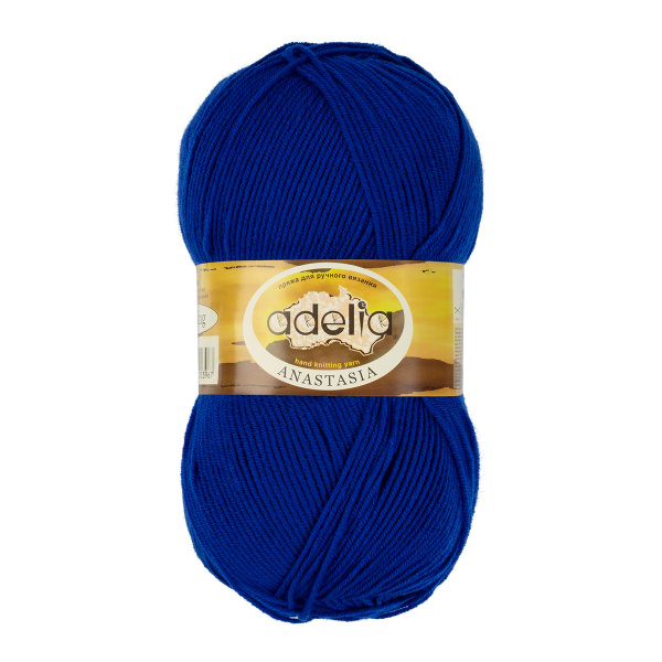 Пряжа ADELIA "ANASTASIA" 100% акрил 1 шт. х 100 г 330 м ± 10 м №11 яр.синий