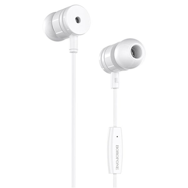 Гарнитура проводная BOROFONE BM31 вставные, кабель 1.2м, белый