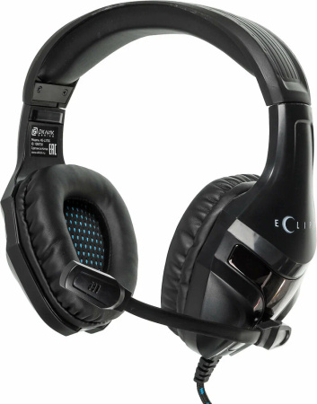 Игровая гарнитура Оклик HS-L370G ECLIPSE полноразмерные, кабель 1.9м, Black