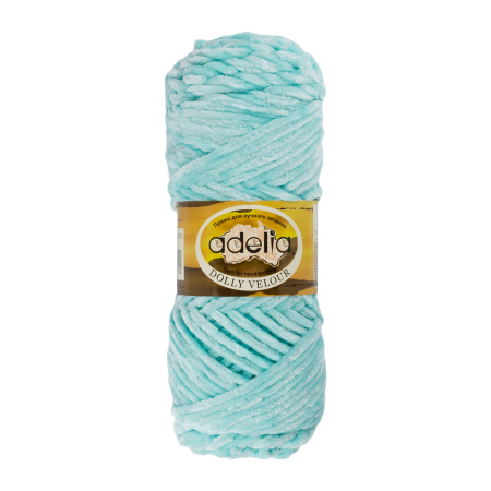 Пряжа ADELIA "DOLLY VELOUR" 100% микрополиэстер 1 шт. х 100г 93 м ± 6 м №41 мятный
