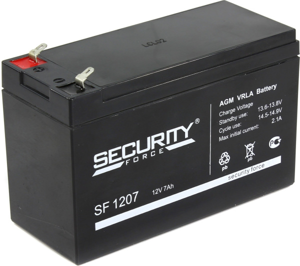 Аккумулятор Security Force SF1207 (12V, 7Ah)