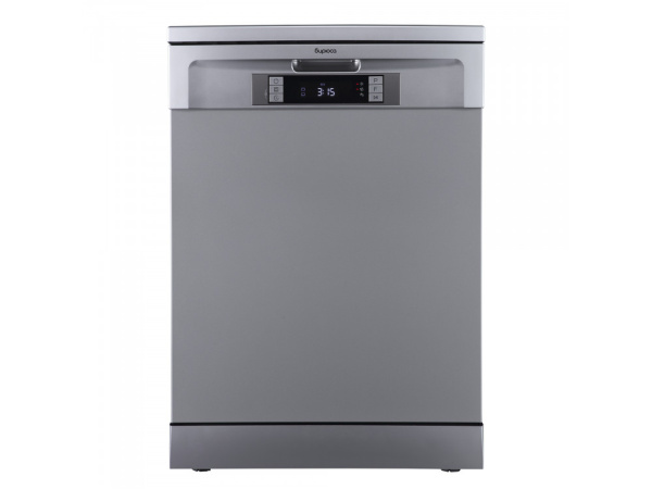 Посудомоечная машина Бирюса DWF-614/6 M Металлик 930Вт, отдельностоящая, расход воды 10л, 8 прог., 6