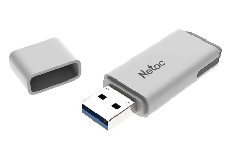 Флеш-накопитель USB2.0 4Gb Netac U185 (NT03U185N-004G-20WH) белый с колпачком, пластик