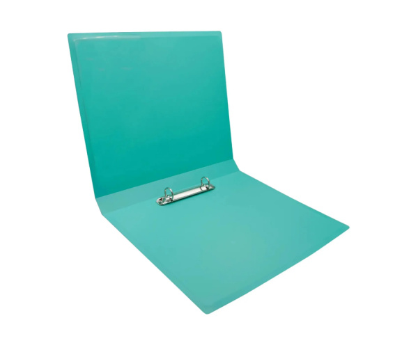 Папка 2 кольца Бюрократ "Pastel", 27мм, 500мкм, зеленый PAST0812/2RGRN