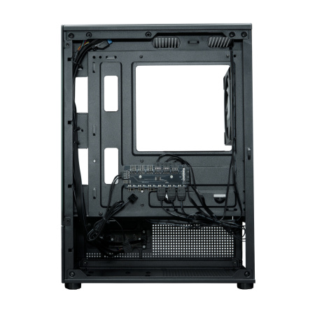 Корпус mATX Б_БП XASTRA Q300M 3FRGB Black (USB3.0,Audio,черный,3х120мм FRGB,"аквариум")