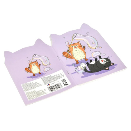 Блокнот Феникс 12*17 см. 32л. "Дружелюбные коты" 63030