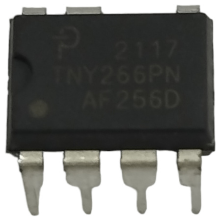 микросхема TNY266PN, ШИМ-контроллер, 132кГц, 15Вт, DIP8