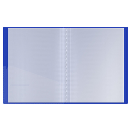 Папка с 40 вкл. BERLINGO "Soft Touch" 25мм. 700мкм. синяя (DB4_40981)