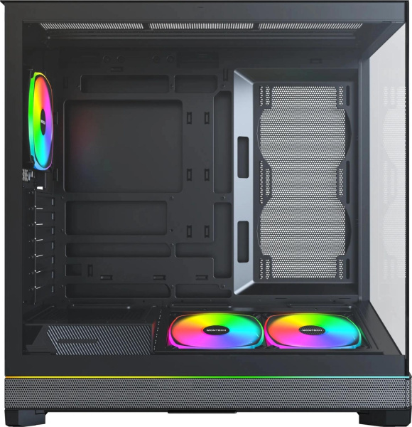 Корпус Montech SKY 3 черный без БП ATX 8x120mm 5x140mm 2xUSB3.0 audio bott PSU
