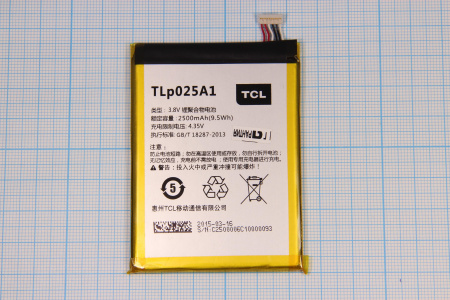 АКБ (аккумулятор) Alcatel TLp025A1 (OT-7043Y) 3,8V 2500mAh