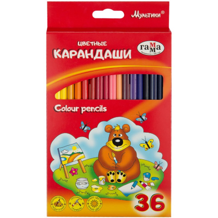 Карандаши 36цв. Гамма "Мультики" (050918_10)