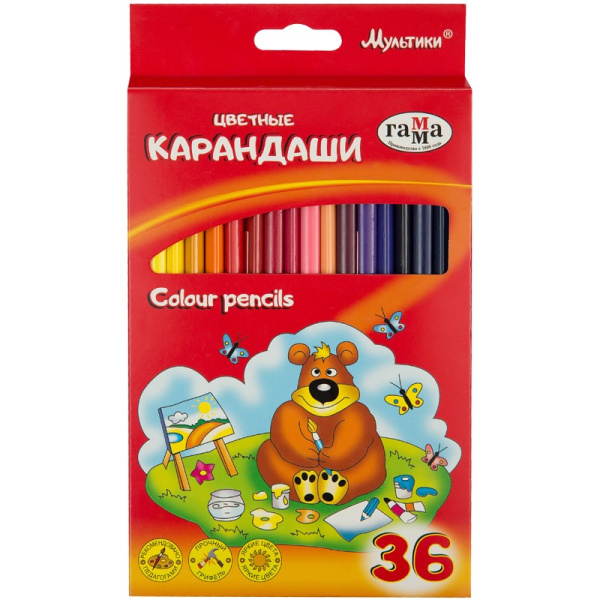 Карандаши 36цв. Гамма "Мультики" (050918_10)