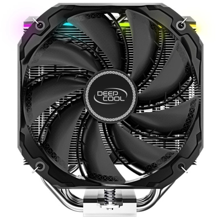 Кулер S115x/1200/1700/20XX/AM5/AM4 DEEPCOOL AS500 (220W/140mm/500-1200rpm/Al+Cu/ARGB/5 тепл. трубок)