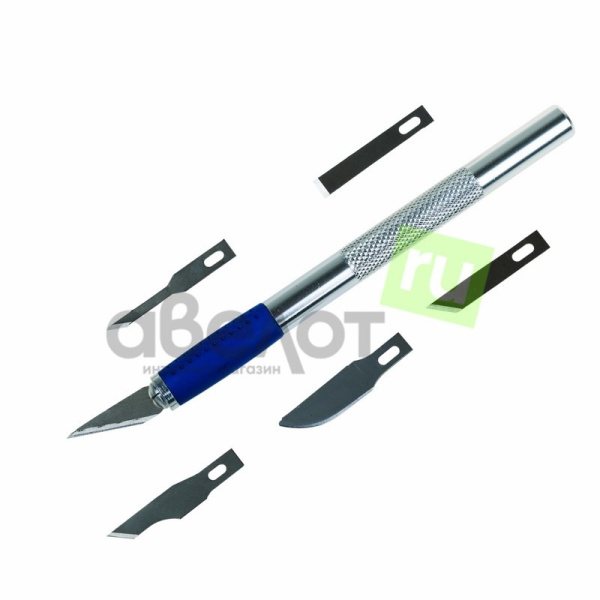 Набор скальпель со сменными лезвиями 7 предметов Rexant 12-4917