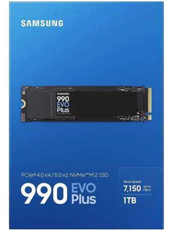 SSD-накопитель M.2 1Тб Samsung 990 EVO Plus [MZ-V9S1T0BW](TLC 3D V-NAND,NVMe,7150/6300 Мб/с)