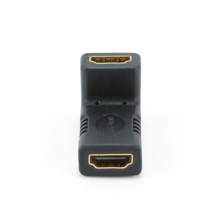 Переходник HDMI (F)-HDMI (F) Cablexpert A-HDMI-FFL  угловой, золотые разъемы