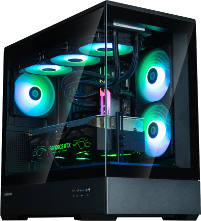 Корпус Zalman P30 V2 черный без БП mATX 6x120mm 5x140mm 1xUSB3.0 audio bott PSU