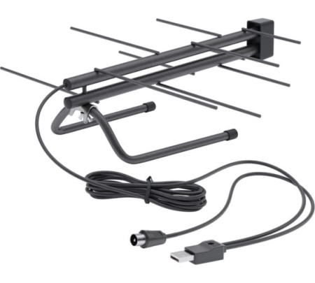 Антенна TV комнатная CADENA BAS-5133-USB ДМВ, активная