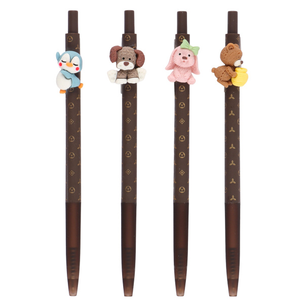 Ручка шариковая КОКОС "Милые игрушки" 0,5мм., автоматическая, синяя, ассорти (230990)