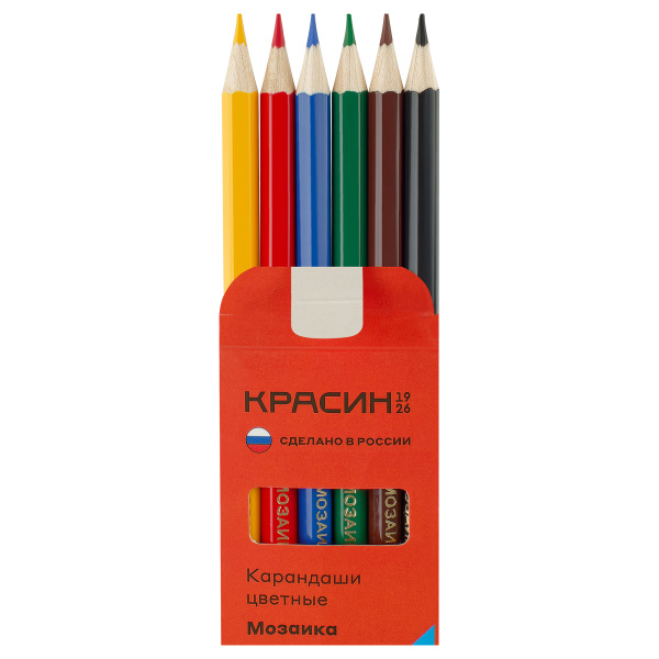 Карандаши 06цв. Красин "Мозаика" (КР-060300)