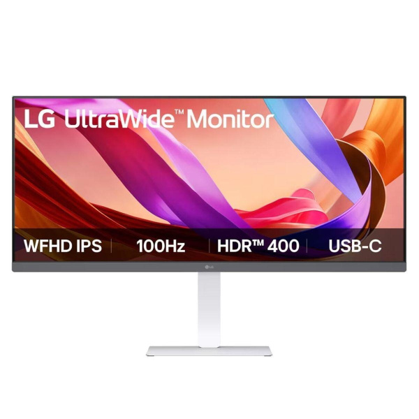 Монитор 34" LG 34U530A-W  IPS, 2560x1080, 100Hz, 5ms, 500сd/m, 1000:1, HDR10 | HDMI(1.4), DP(1.4), Type-C(PD-15W) | HAS, Swivel, ExPSU, Speakers, Vesa 100, White
