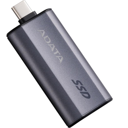 Твердотельный накопитель/ ADATA External SSD SC750, 2000GB, Type-C, USB 3.2 Gen2, R/W 1050/1000 MB/s, 53x28x12mm, Grey (5 лет)