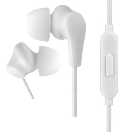 Гарнитура Perfeo ALPHA  вставные, 16Ом, 100дБ, кабель 1.2м, Белый (PF_A4932)