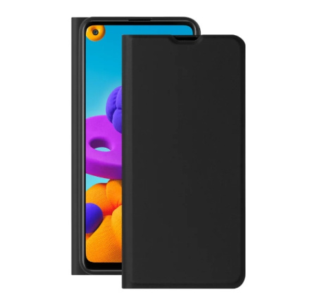 Чехол-книжка для Samsung Galaxy A21s Deppa Book Cover Silk Pro черный (87633)