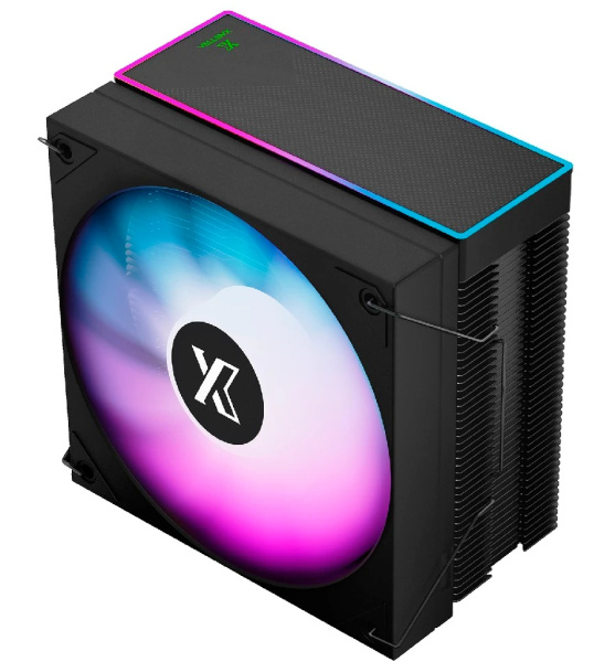 Кулер S115х/1200/1700/1851/AMx XASTRA AR400 FRGB BK (220W/120mm/800-1800rpm/FRGB//top cover with FRGB led/4 тепл.трубки)[AR400-BKSFPX-GL]