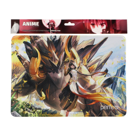 Коврик Perfeo для компьютерной мыши "Anime", Рис.4 (350*250*4 мм), ткань+резиновое основание