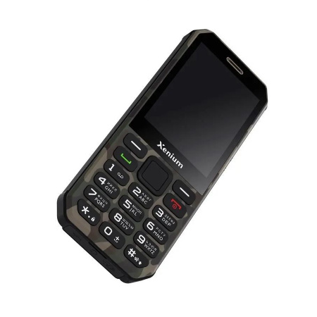 Сотовый Xenium X300 Green Camouflage 2sim/2.8"/320*240/32Mb/microSD/0.3Мп/Bt/3000мАч/моноблок