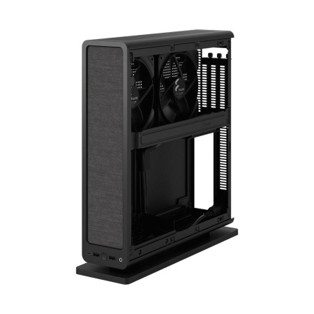 Корпус без блока питания/ Case Fractal Design Ridge, 2x140mm, 2xUSB-A 3.2 + 1xUSB 3.2 Type-C, SFX PSU Support, mITX Black