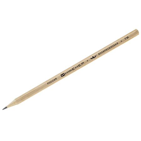 Карандаш ч/гр. Воскресенская карандашная фабрика "Инженер", набор 6шт., Т-6М  (6B-1240) Карандаш ч/гр. Воскресенская карандашная фабрика "Инженер", набор 6шт., Т-6М  (6B-1240)