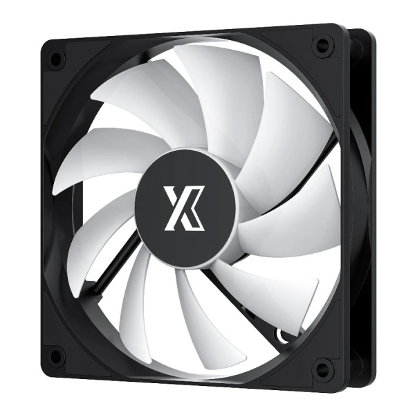 Кулер в корпус 120х120х25 XASTRA FC120B ARGB Black (600-1500prm/4pin/PWM/3-pin 5V ARGB/57 CFM/26дБ/подшипник гидродинамический/ARGB)[FC120-1BA-SXX-GL]