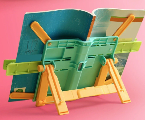 Подставка для книг Kaba с расширителями до А4, регулируемая, голубая (КВХ-6221Е)