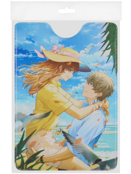 Обложка для проездного билета Миленд "Анимэ любовь" (ОП-1281)