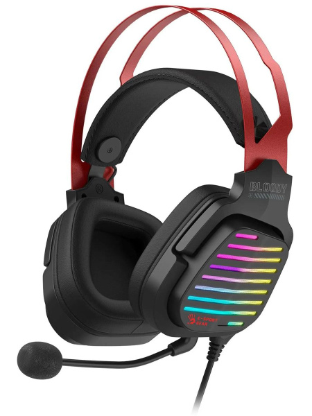 Игровая гарнитура A4Tech Bloody G560 мониторные кабель 2м, Black/Red