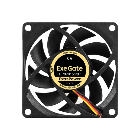 Кулер в корпус 70x70x15 Exegate ExtraPower EP07015S3P [EX297039RUS](sleeve,3pin,3000rpm)